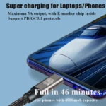 ⁦كابل متين للشحن فائق السرعة⁩ - الصورة ⁦4⁩