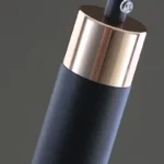 ⁦إضاءة معلقة أنيقة بتصميم كريستالي طويل⁩ - الصورة ⁦4⁩