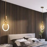 ⁦مصباح معلق أنيق بإضاءة ناعمة⁩ - الصورة ⁦6⁩