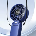 ⁦مروحة محمولة قابلة للطي بشاشة رقمية⁩ - الصورة ⁦6⁩